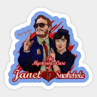 The Mysterious Case of Janet Snakehole Sticker